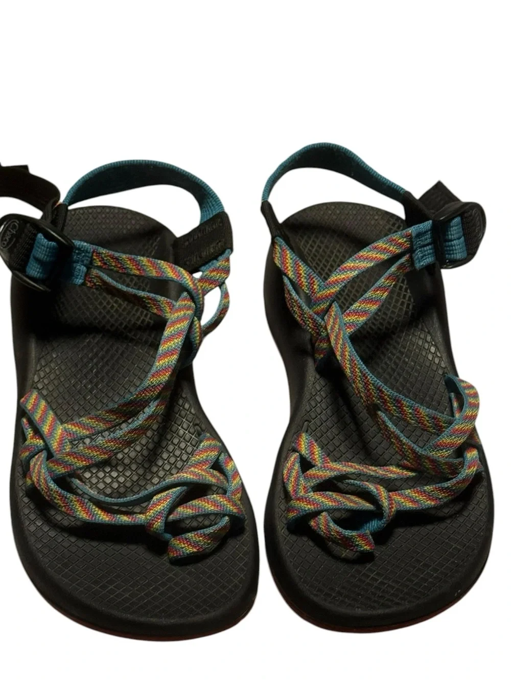 Chaco ZX/2 Classic Sandals Rainbow Straps Women’s Size 7